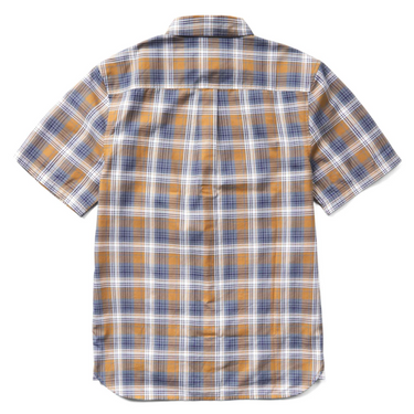 Wolverine Men's Built Stretch Short Sleeve Plaid Shirt (Hickory) Size XL