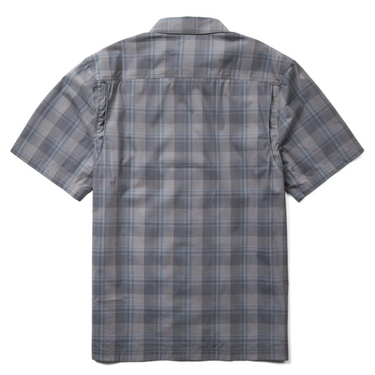 Wolverine Men's Vented Plaid Short Sleeve Work Shirt (Greystone) Size L