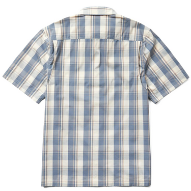 Wolverine Men's Vented Plaid Short Sleeve Work Shirt (Stone) Size XL