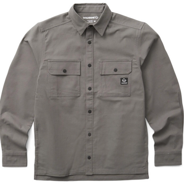Men's Steelhead Stretch Canvas Overshirt (Greystone) Size XL