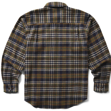 Wolverine Men's Glacier Heavyweight Long Sleeve Flannel Shirt (Black/Olive Plaid) Size XL
