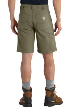 Carhartt Rugged Flex® Relaxed Fit Canvas Work Short (Burnt Olive) Size 46