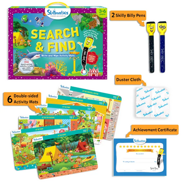 Search and Find – Write and Wipe Activity Mats