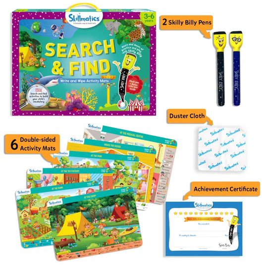 Search and Find – Write and Wipe Activity Mats