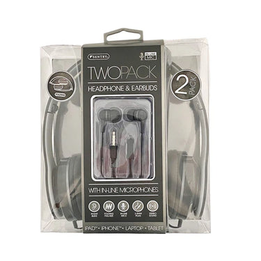 Sentry 2 Pack Headphone and Earbuds