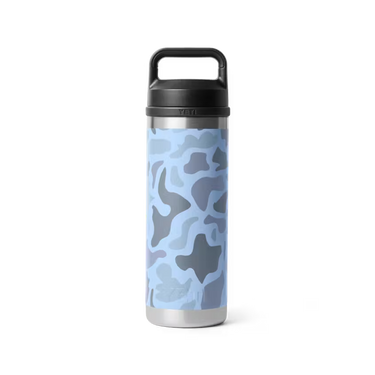 Yeti Rambler 18oz Water Bottle w/Chug Cap (Blue Camo)