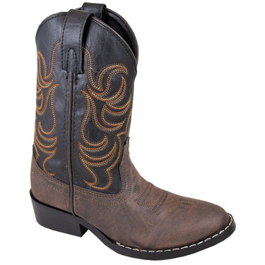 Smoky Mountain Children's Monterey Western Boots (Brown/Black) Size Child's 8 1/2