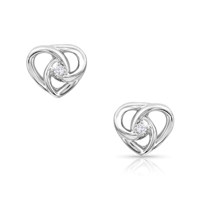 MONTANA SILVERSMITHS STARLIGHT INFINITY HEART - ACCESSORIES JEWELRY EARRINGS