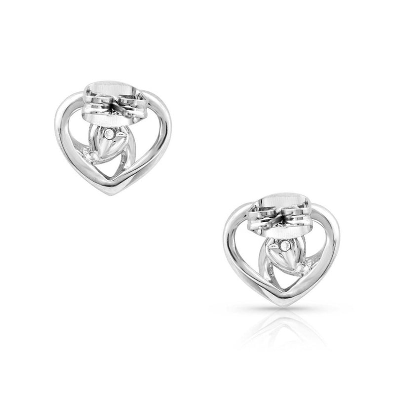 Load image into Gallery viewer, MONTANA SILVERSMITHS STARLIGHT INFINITY HEART - ACCESSORIES JEWELRY EARRINGS
