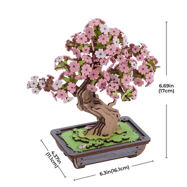 Rolife Sakura Bonsai DIY Wooden 3D Puzzle