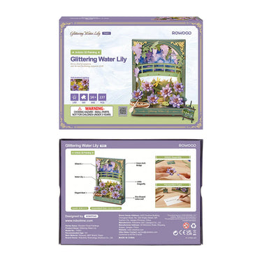 Rowood Glittering Water Lily Wall Art 3D Wooden Puzzle