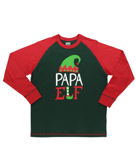 Papa Elf Long Sleeve PJ Tee Medium