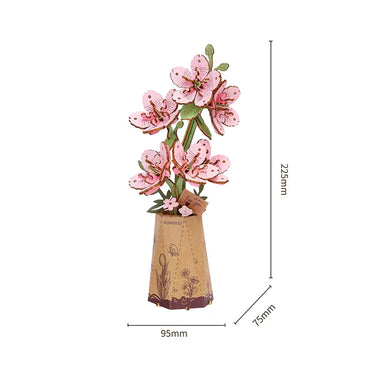 Rowood DIY Sakura Flower 3D Wooden Puzzle