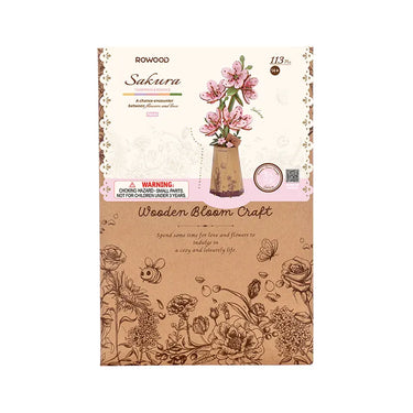 Rowood DIY Sakura Flower 3D Wooden Puzzle