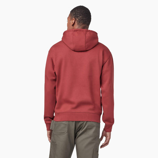 Dickies Water Repellent Sleeve Logo Hoodie (Fired Brick) Size