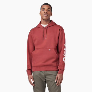 Dickies Water Repellent Sleeve Logo Hoodie (Fired Brick) Size XXL