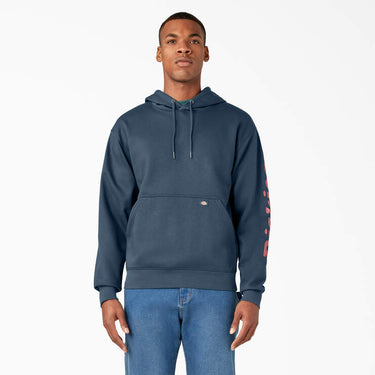 Dickies Water Repellent Sleeve Logo Hoodie (Baltic Blue) Size XXXL