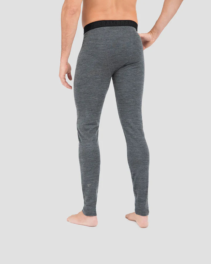 Load image into Gallery viewer, MEN&#39;S MIDWEIGHT ULTRA MERINO WOOL THERMAL PANTS MEDIUM CHARCOAL HEATHER
