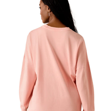 Ariat Canvas Oversized Long Sleeve T-Shirt (Peach Amber) Size M