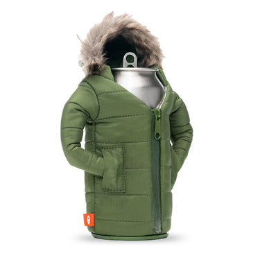 Puffin the Pahka Beverage Sleeve (Olive Green)