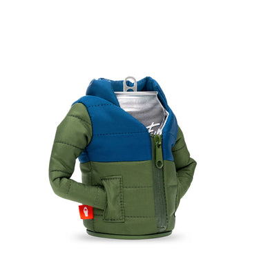 Puffin the Puffy Beverage Sleeve (Olive Green/Sailor Blue)