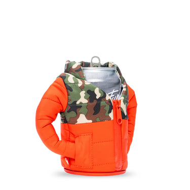 Puffin the Puffy Beverage Sleeve (Puffin Red/Woodsy Camo)