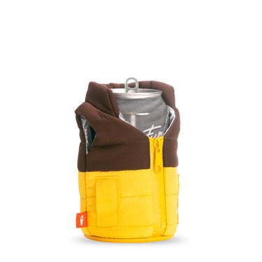 Puffin the Puffy Vest Beverage Sleeve (Creamsicle/Chocolate)