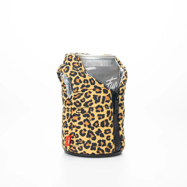 Puffin the Puffy Vest Beverage Sleeve (Leopard)