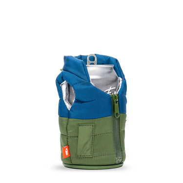 Puffin the Puffy Vest Beverage Sleeve (Olive Green/Sailor Blue)