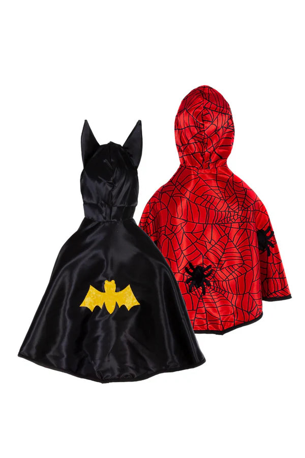 Load image into Gallery viewer, Baby Reversible Spider Bat Cape
