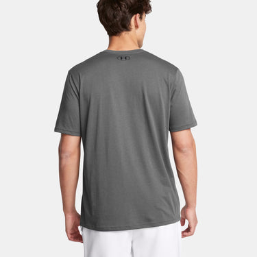 Under Armour Left Chest Logo Men's Short Sleeve (Castlerock/Black) Size M