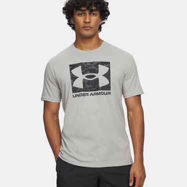 Under Armour ABC Camo Boxed Logo Men's Short Sleeve (Titanium/Black) Size M