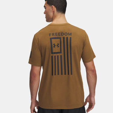 Under Armour UA Freedom Flag Men's T-Shirt (Coyote/Black) Size M