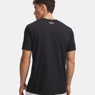 Under Armour UA Foundation Men's Short Sleeve (Black/White/Red) Size L