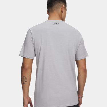 Under Armour UA Foundation Men's Short Sleeve (Mod Grey Medium Heather/White/Black) Size L