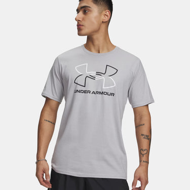 Under Armour UA Foundation Men's Short Sleeve (Mod Grey Medium Heather/White/Black) Size L