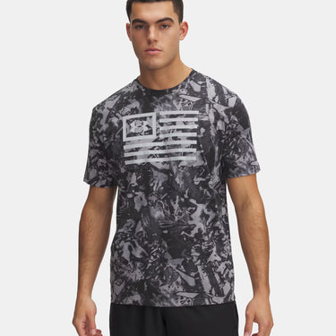 Under Armour UA Freedom Camo Men's T-Shirt (Black/Mod Grey) Size XXL
