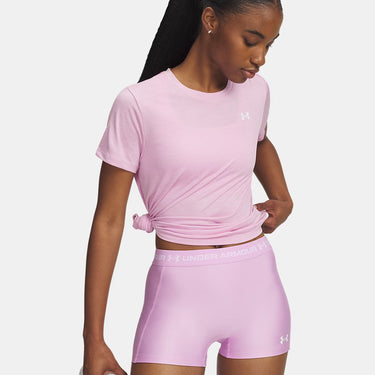 Under Armour UA Tech™ Twist Women's Short Sleeve (Pink Dawn/White) Size L