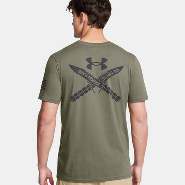 Under Armour UA Freedom Spine Men's T-Shirt (Marine OD Green/Black) Size M