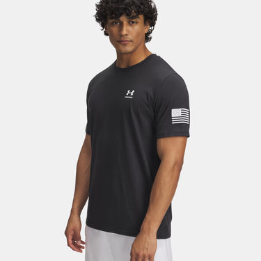 Under Armour Freedom Flag Men's T-Shirt (Black/White) Size L