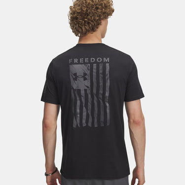 Under Armour Freedom Flag Men's T-Shirt (Black/Castlerock) Size XL