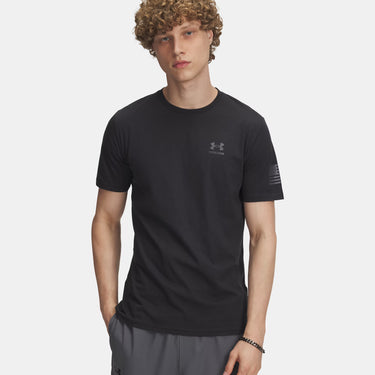 Under Armour Freedom Flag Men's T-Shirt (Black/Castlerock) Size XL