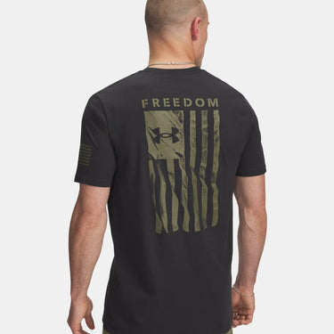 Under Armour Freedom Flag Men's T-Shirt (Black/Marine OD Green) Size M