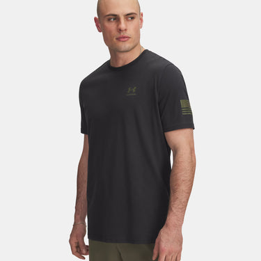 Under Armour Freedom Flag Men's T-Shirt (Black/Marine OD Green) Size M