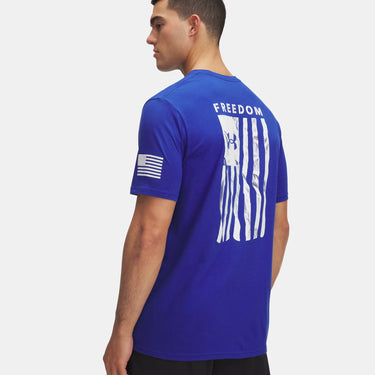 Under Armour Freedom Flag Men's T-Shirt (Royal/White) Size L
