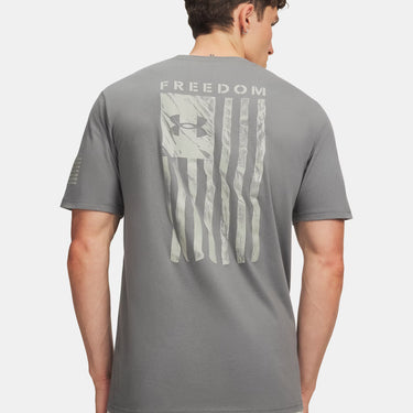 Under Armour Freedom Flag Men's T-Shirt (Clay Green/Titan Grey) Size XL