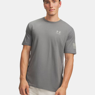 Under Armour Freedom Flag Men's T-Shirt (Clay Green/Titan Grey) Size XL
