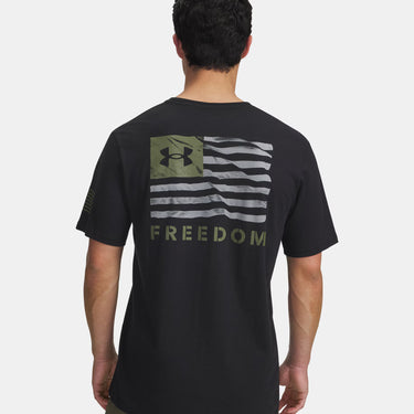 Under Armour Freedom Logo Men's T-Shirt (Black/Marine OD Green) Size L