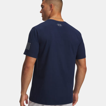 Under Armour Freedom Logo Men's T-Shirt (Academy/Steel) Size XXL
