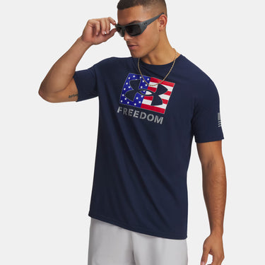 Under Armour Freedom Logo Men's T-Shirt (Academy/Steel) Size XXL